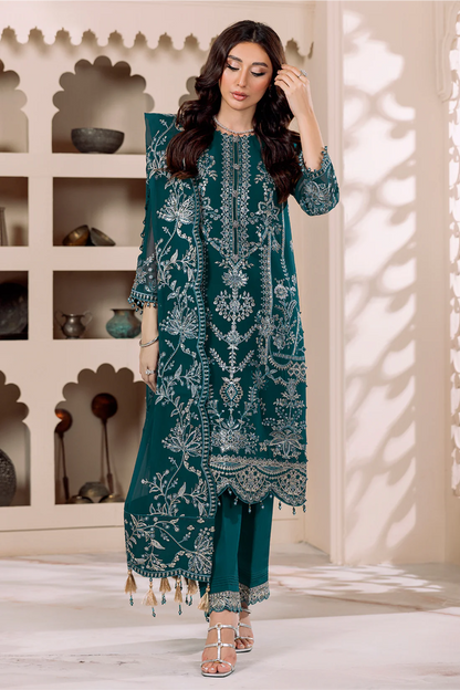 Ladies EMBROIDERED Chiffon Suit LYRA by Alizeh