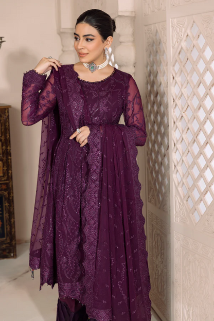 Ladies EMBROIDERED Chiffon Suit SYLVI by Alizeh