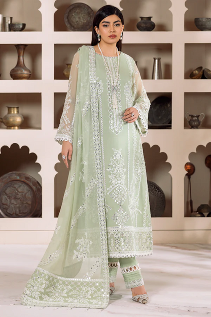 Ladies Unstitched Embroibered Chiffon Suit MEHRUNISA by Alizeh