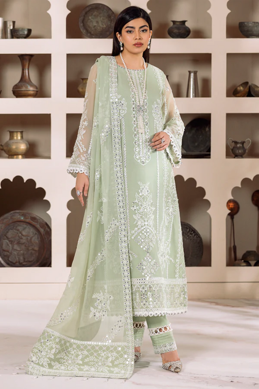 Ladies Unstitched Embroibered Chiffon Suit MEHRUNISA by Alizeh