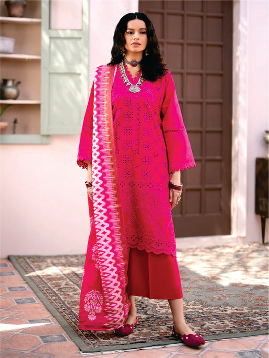 Ladies EMBROIDERED LAWN SUIT by Mehru