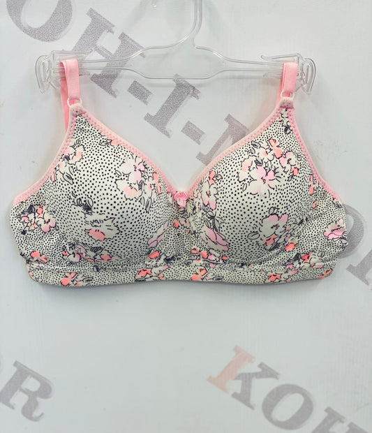 WOMEN PRINTED SOFT PADDED WIRELESS BRA