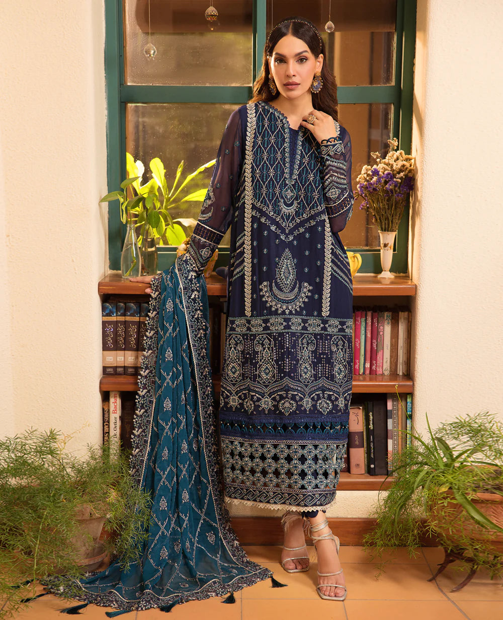 Ladies EMBROIDERED Chiffon Xenia Luxury Formal Collection