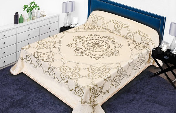 Blanket BBL ZARDOZI Embossed double Bed 2Ply