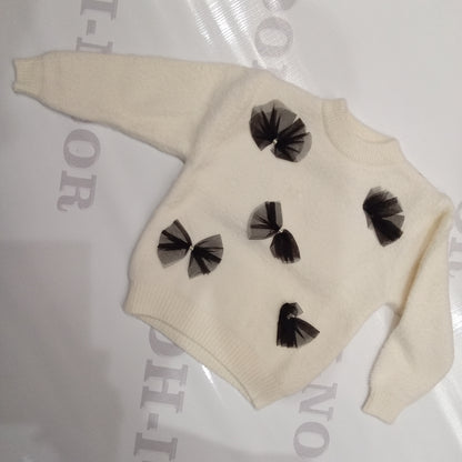 Girl rabbit wool sweater