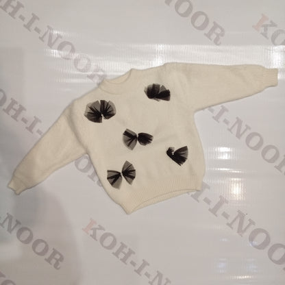 Girl rabbit wool sweater