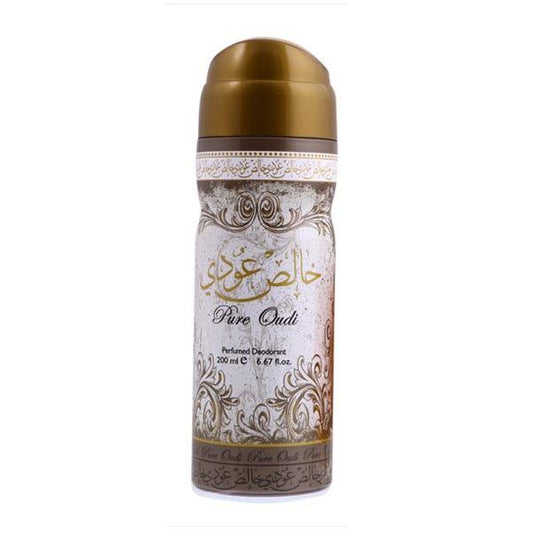 Lattafa Khalis Pure Oudi, Deo Body Spray for Men and Women 200ml (8053006041395)