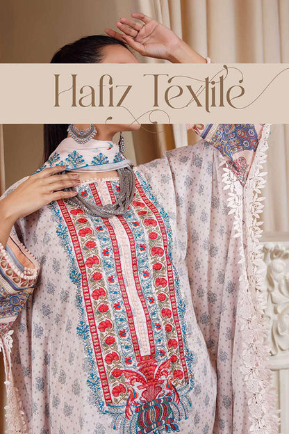 Ladies EMBROIDERED LAWN Suit by Faryal Hussain Lawn